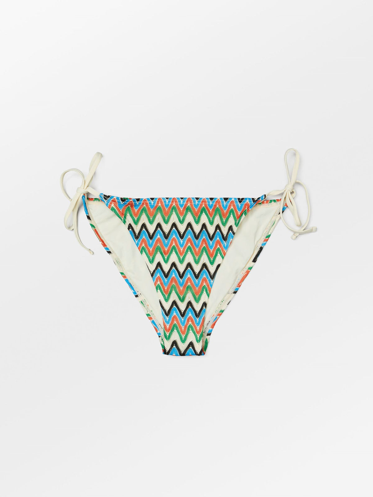 Amber Bikini Bottom - Coral/Blue Clothing - Becksöndergaard