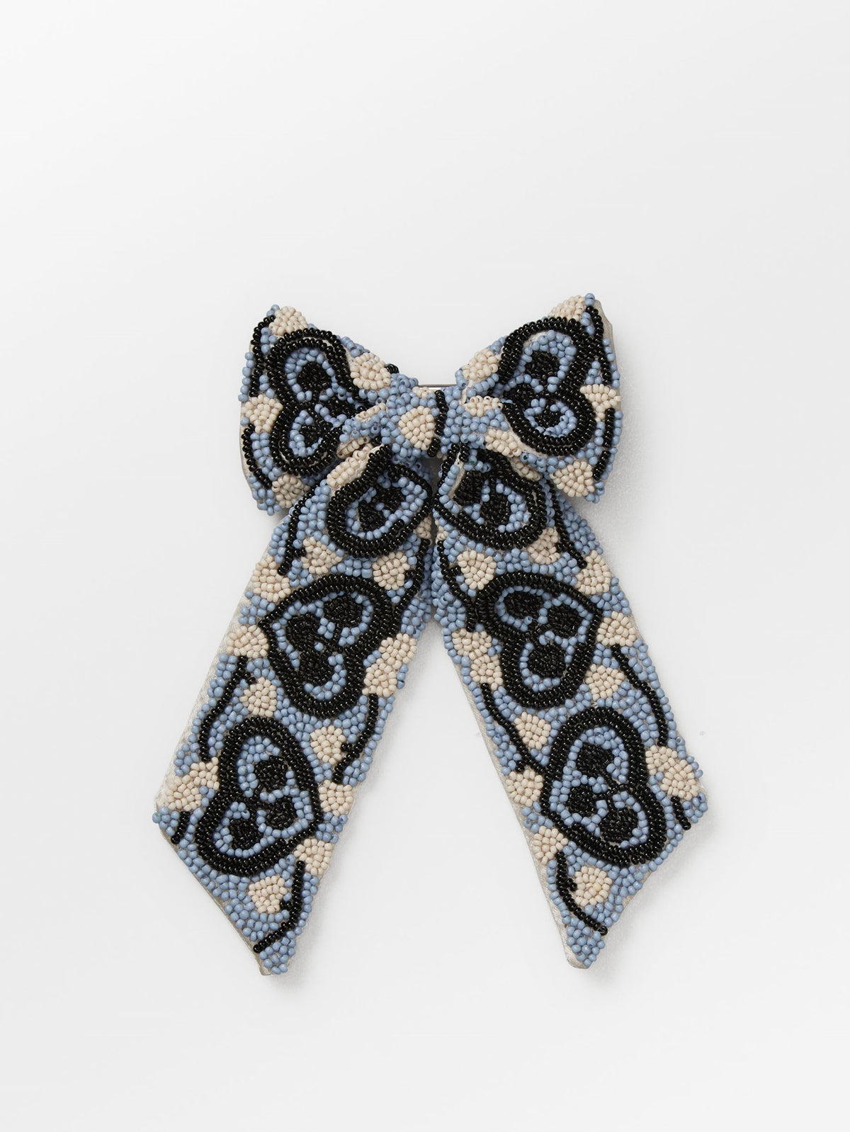 Hearty Beaded Bow Clip OneSize - Becksöndergaard