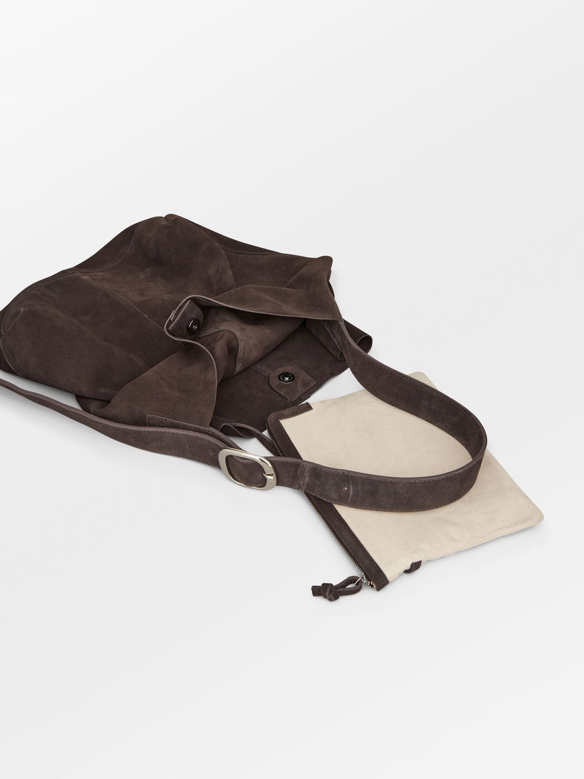 Suede Mae Buckle Bag OneSize - Becksöndergaard