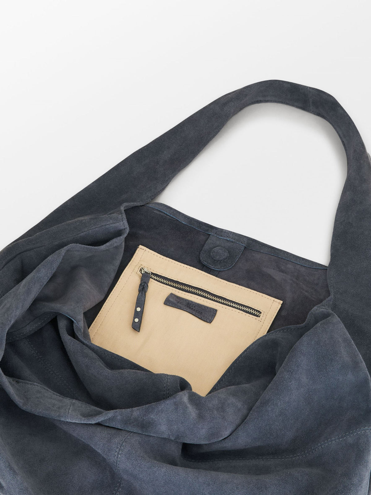 Suede Dalliea Shopper Bag - Dark Blue OneSize - Becksöndergaard