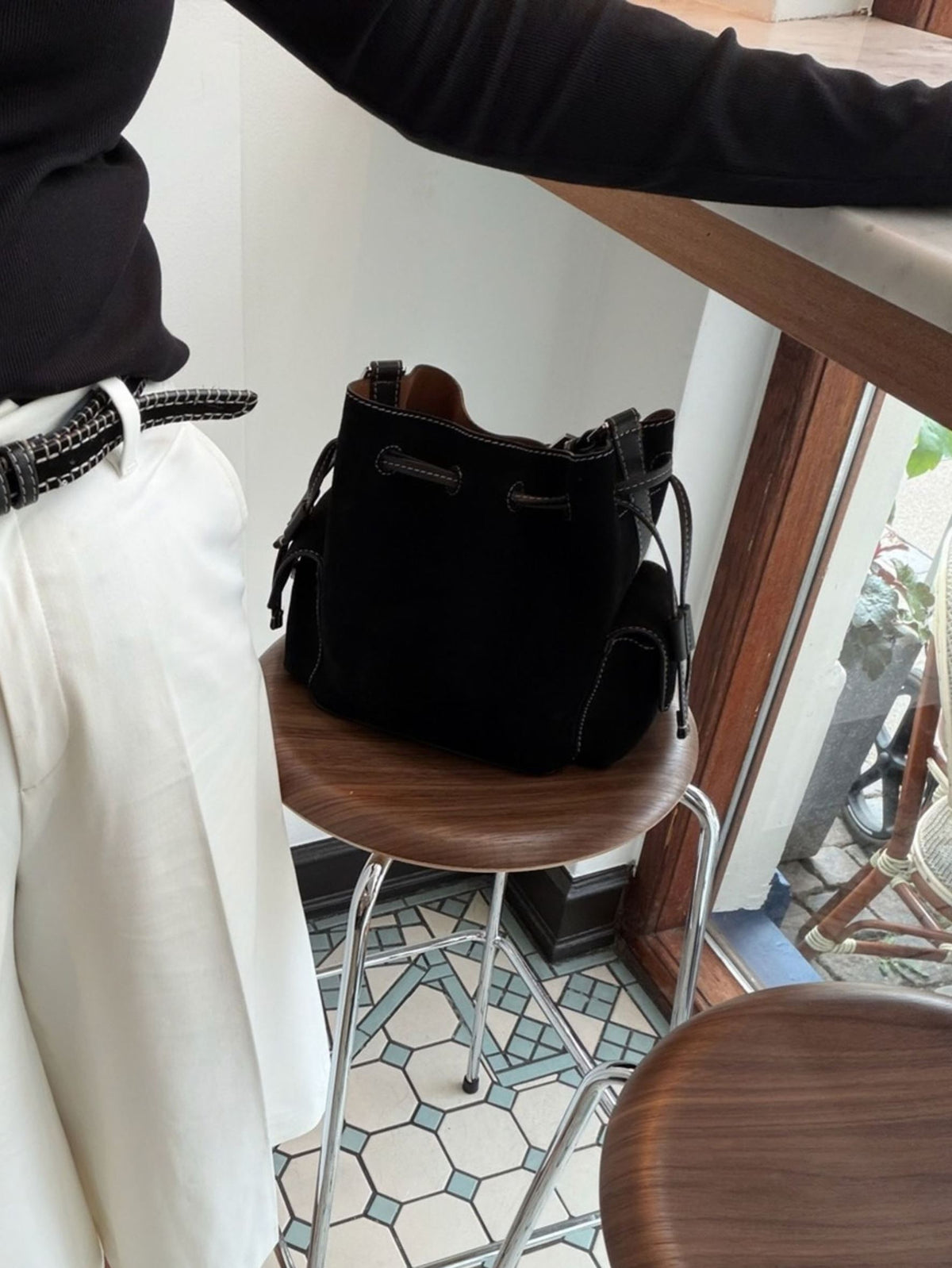 Suede Bucket Small Bag OneSize - Becksöndergaard