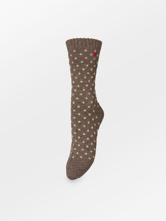 Dotted Wola Sock OneSize - Becksöndergaard