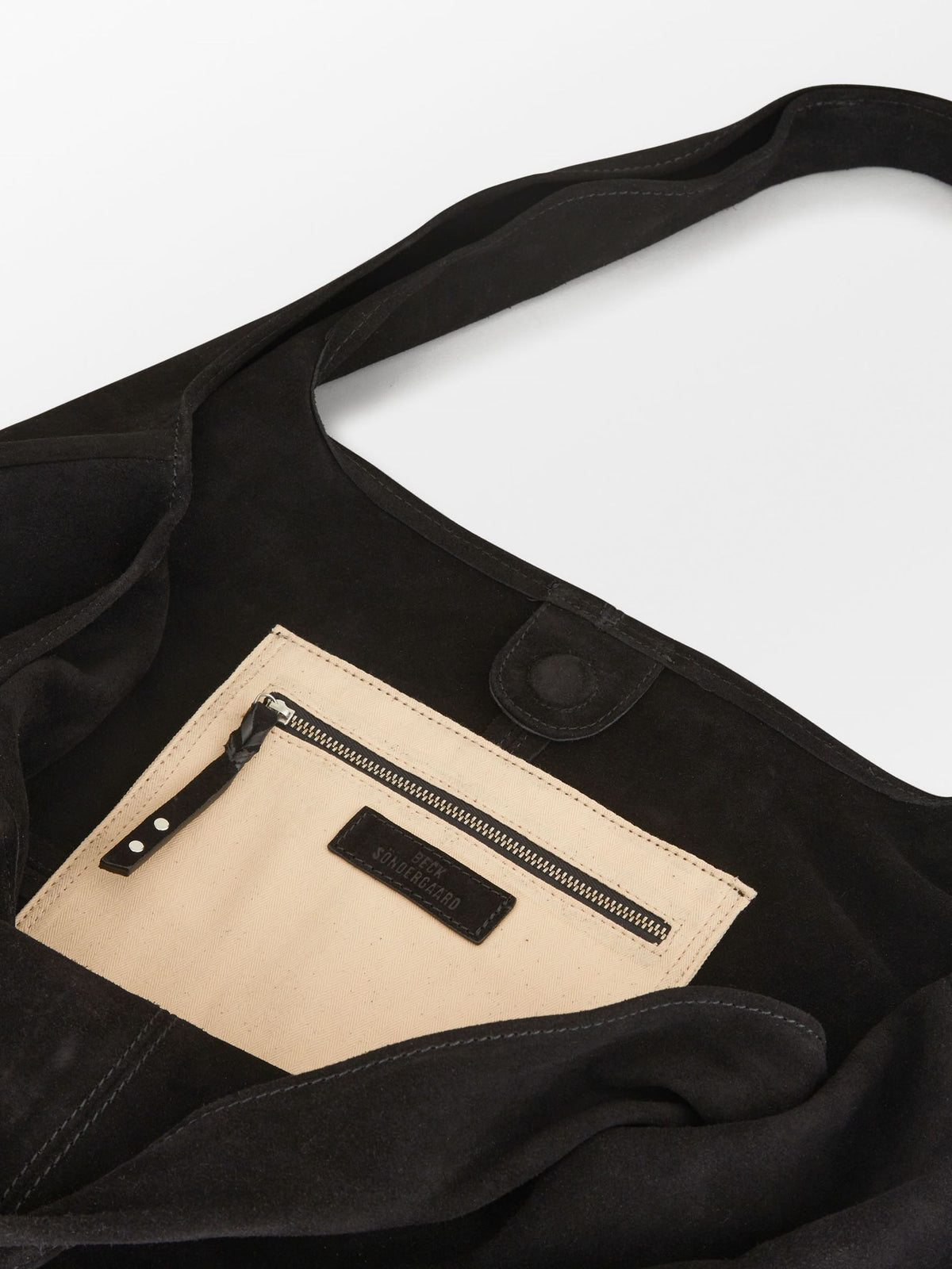 Suede Dalliea Shopper Bag - Black OneSize - Becksöndergaard
