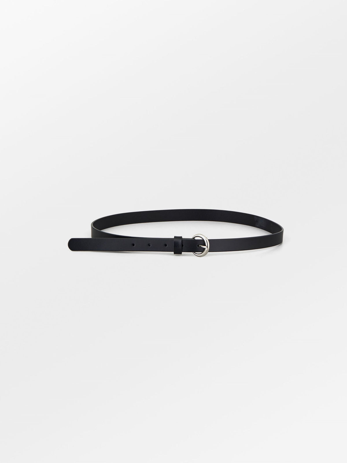 Solid Slim Belt - Black Clothing - Becksöndergaard