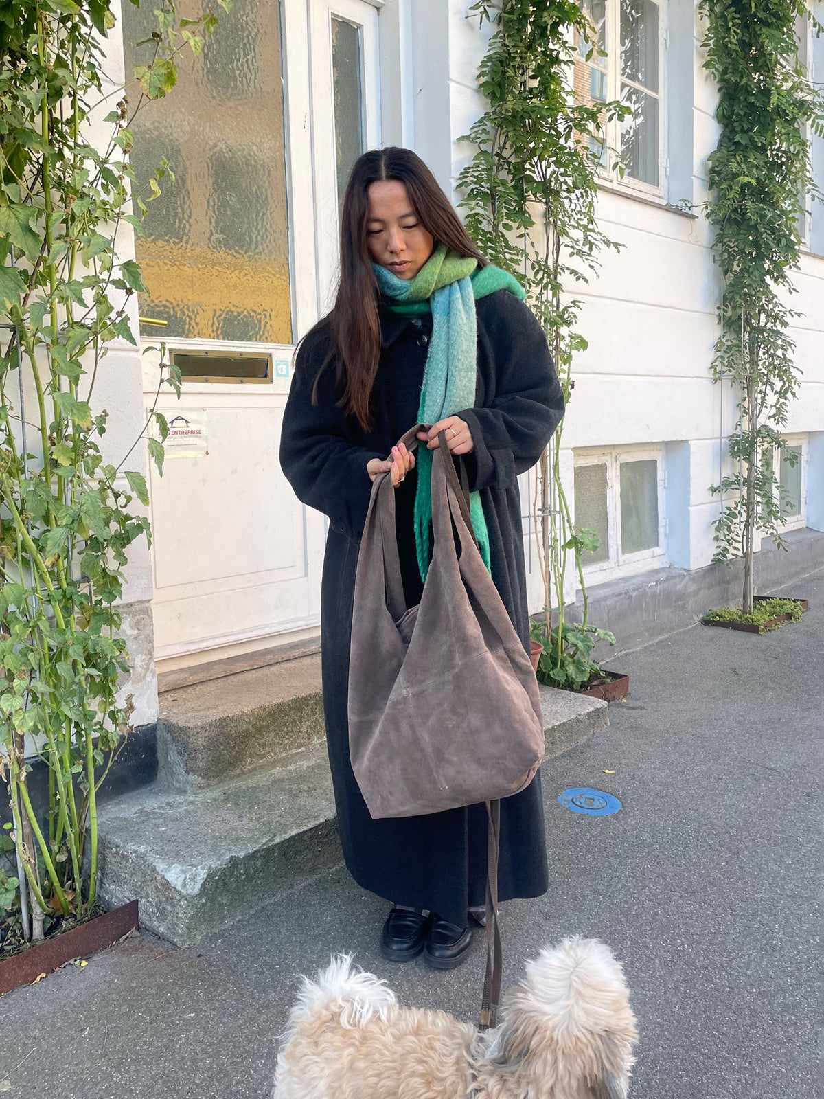 Suede Dalliea Shopper Bag - Light Brown OneSize - Becksöndergaard