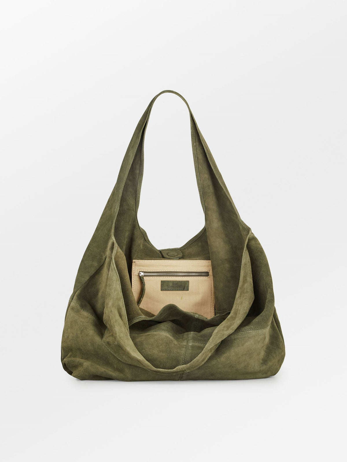 Suede Dalliea Shopper Bag - Green OneSize - Becksöndergaard