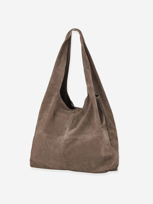 Suede Dalliea Shopper Bag - Light Brown OneSize - Becksöndergaard