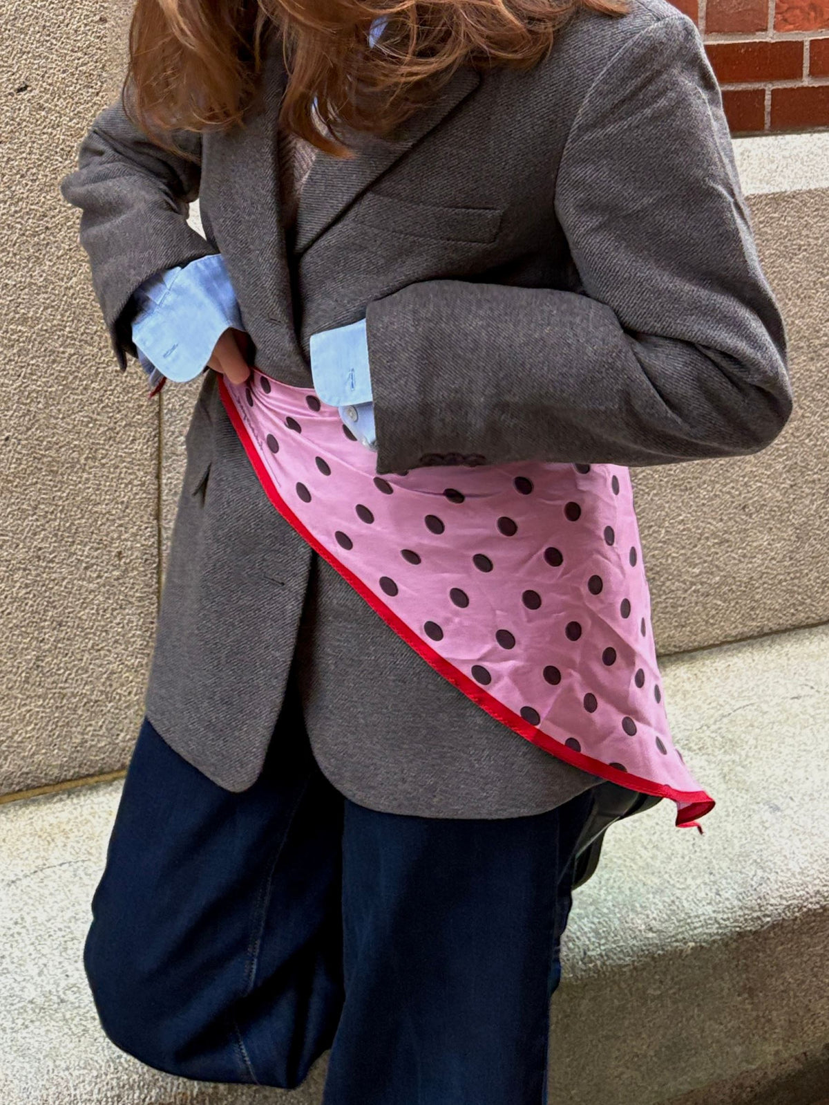 Polka Triangle Sia Scarf OneSize - Becksöndergaard