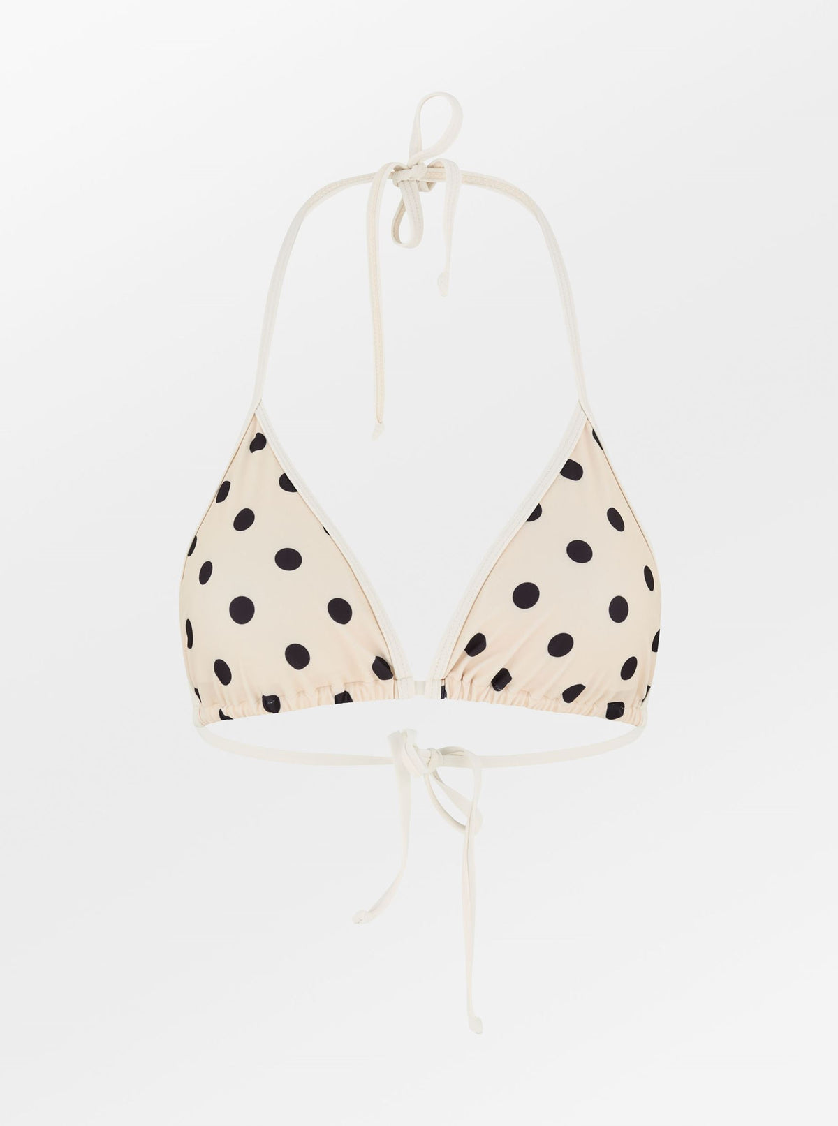 Contrast Maxi Polka Bel Bikini Top Clothing - Becksöndergaard