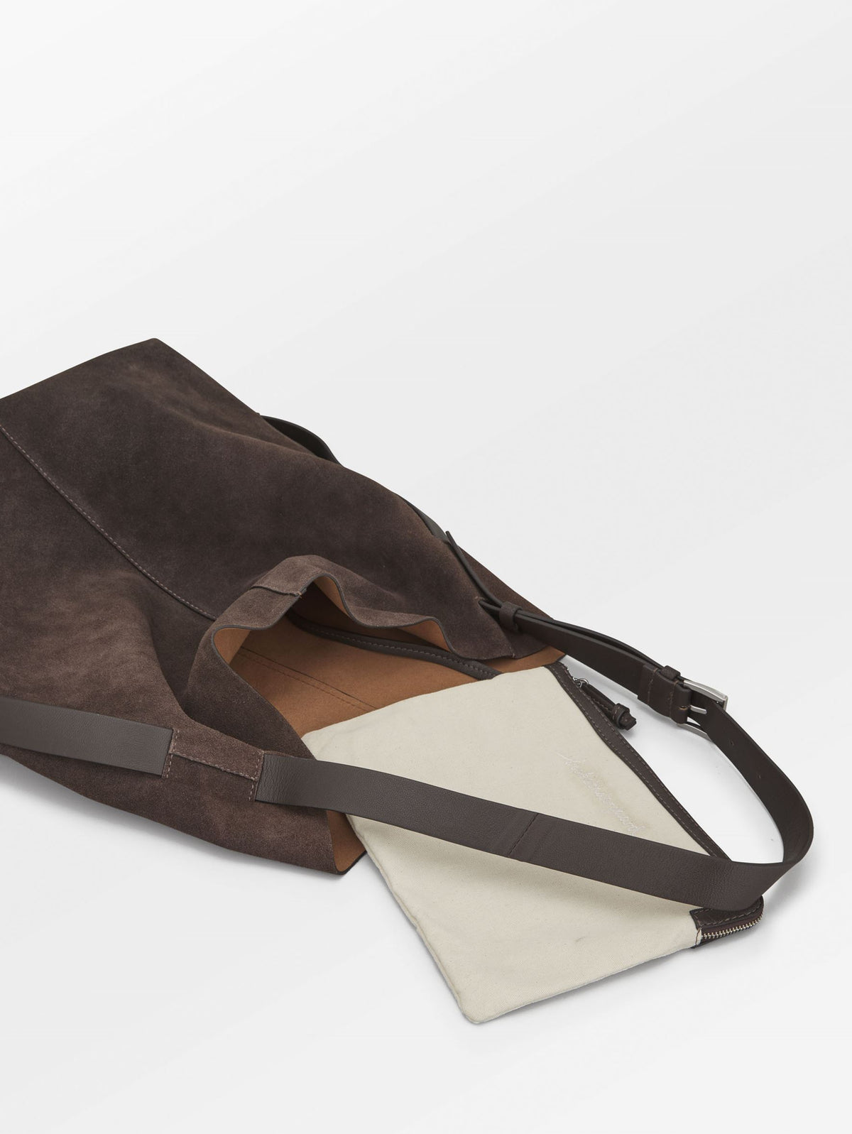 Suede Mae Belted Bag OneSize - Becksöndergaard