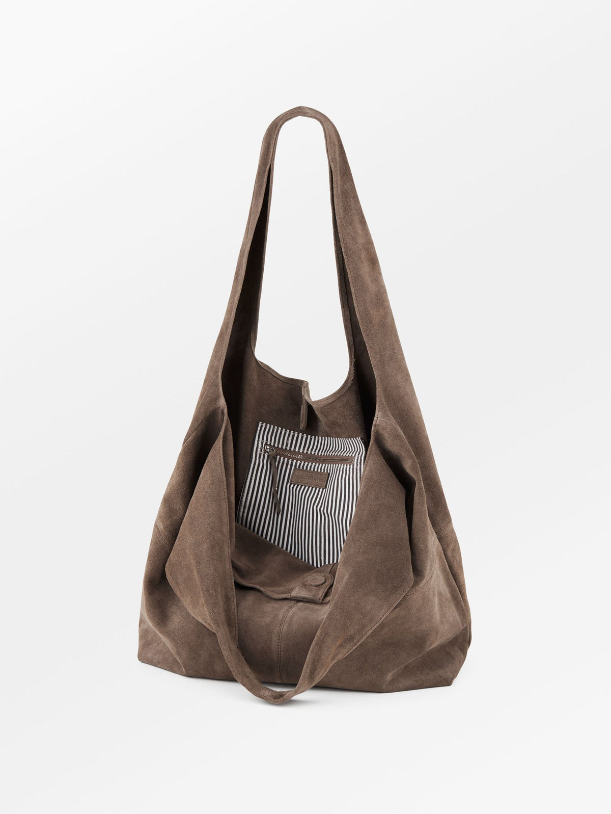Suede Dalliea Shopper Bag - Light Brown OneSize - Becksöndergaard