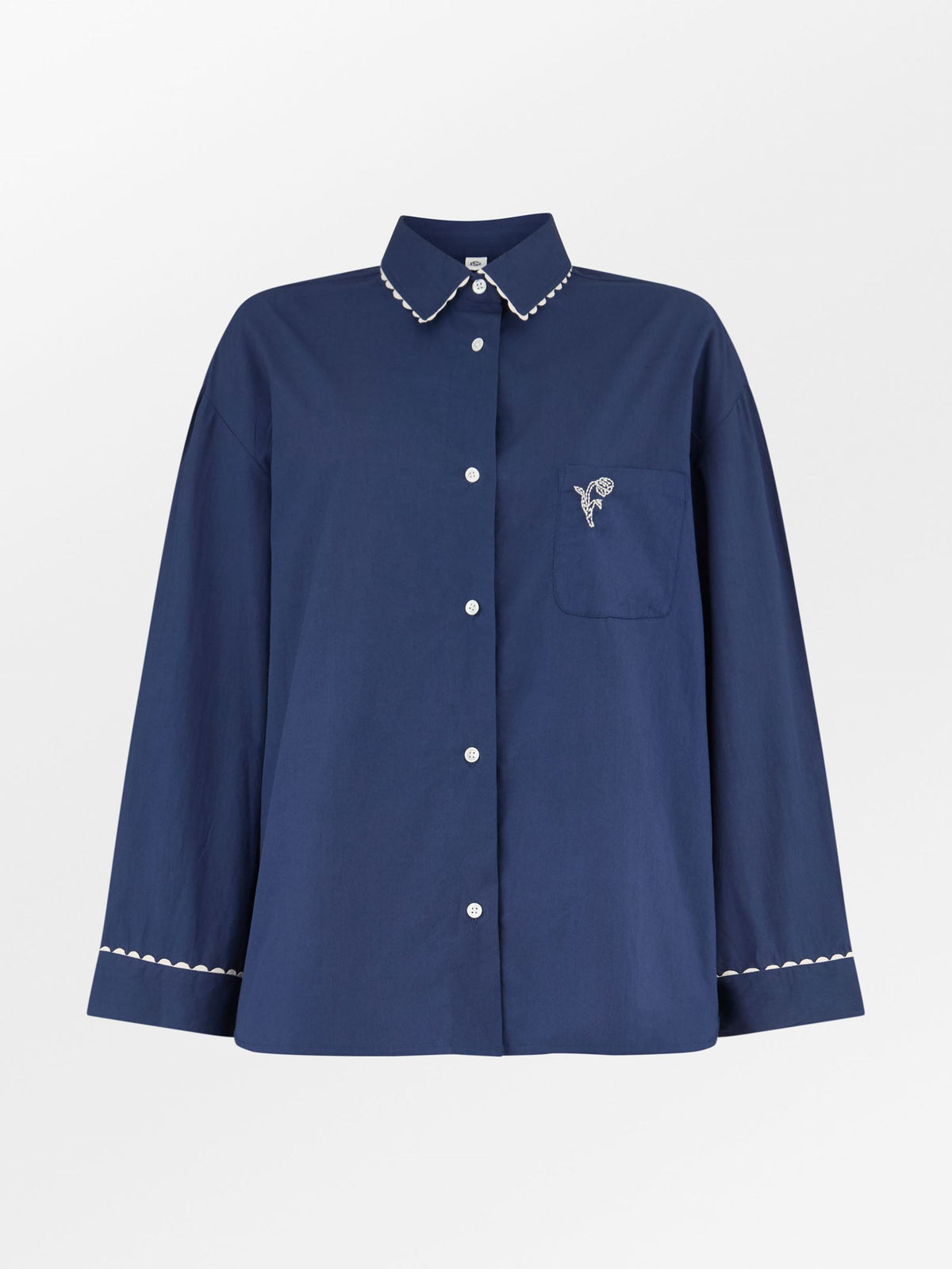 Scallop Pyjamas Shirt Clothing - Becksöndergaard